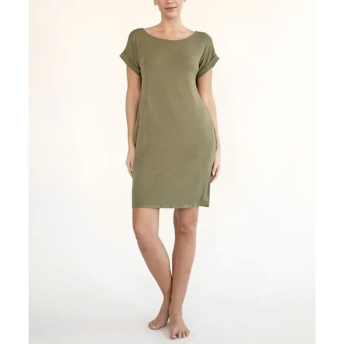 Bamboo Crop Dress With Pockets