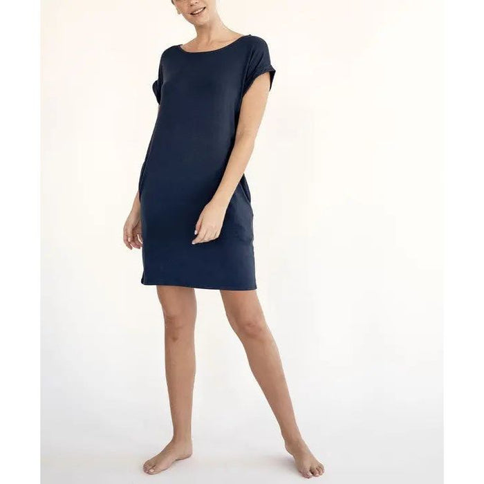 Bamboo Crop Dress With Pockets