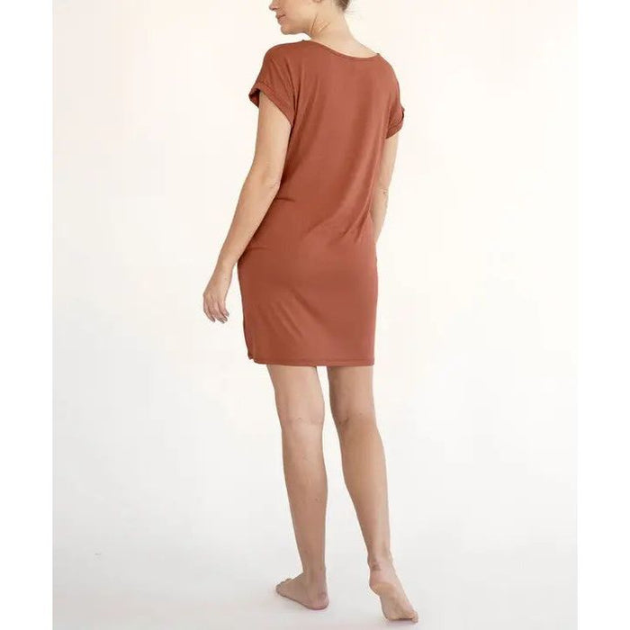 Bamboo Crop Dress With Pockets