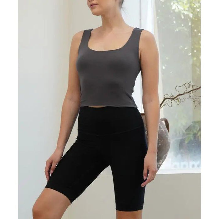 Bamboo Double Layer Crop Tank