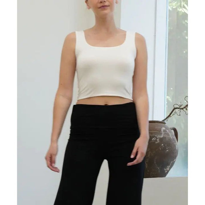 Bamboo Double Layer Crop Tank