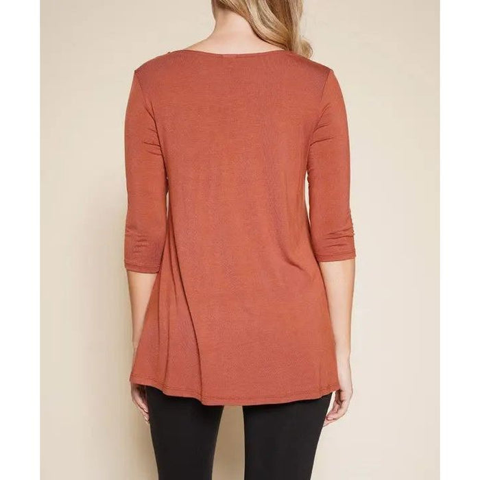 Bamboo Elbow Tunic T