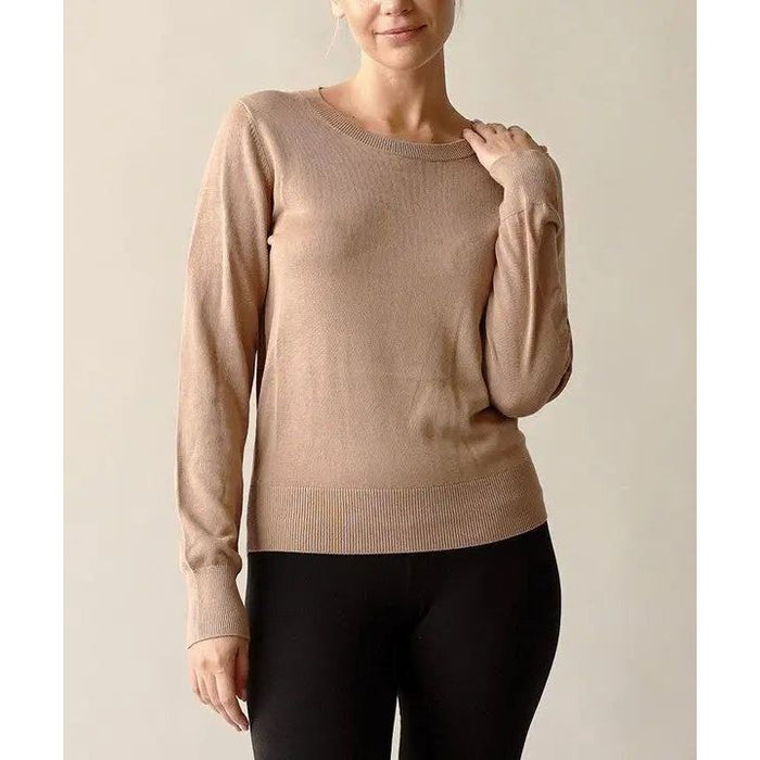 Bamboo Sweater Crew Neck Top