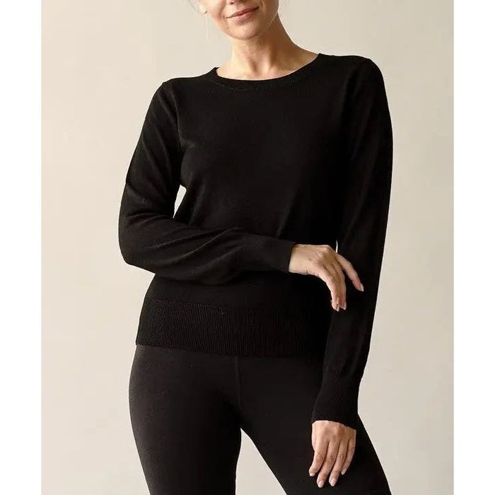 Bamboo Sweater Crew Neck Top