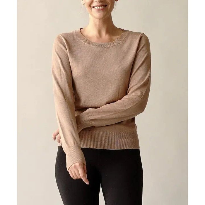 Bamboo Sweater Crew Neck Top