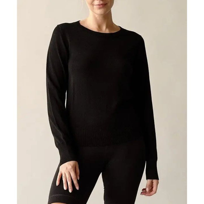 Bamboo Sweater Crew Neck Top