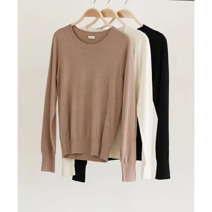 Bamboo Sweater Crew Neck Top