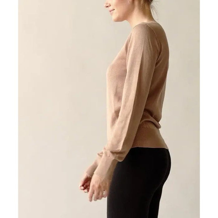 Bamboo Sweater Crew Neck Top