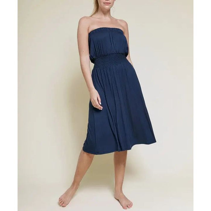 Bamboo Tube Dress Knee Length