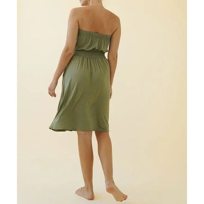 Bamboo Tube Dress Knee Length