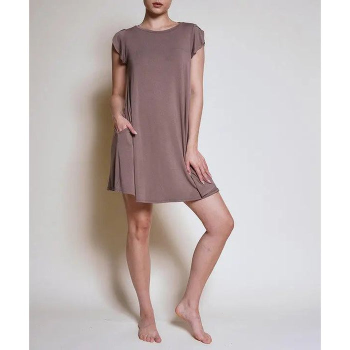 Bamboo Tulip Sleeve Dress