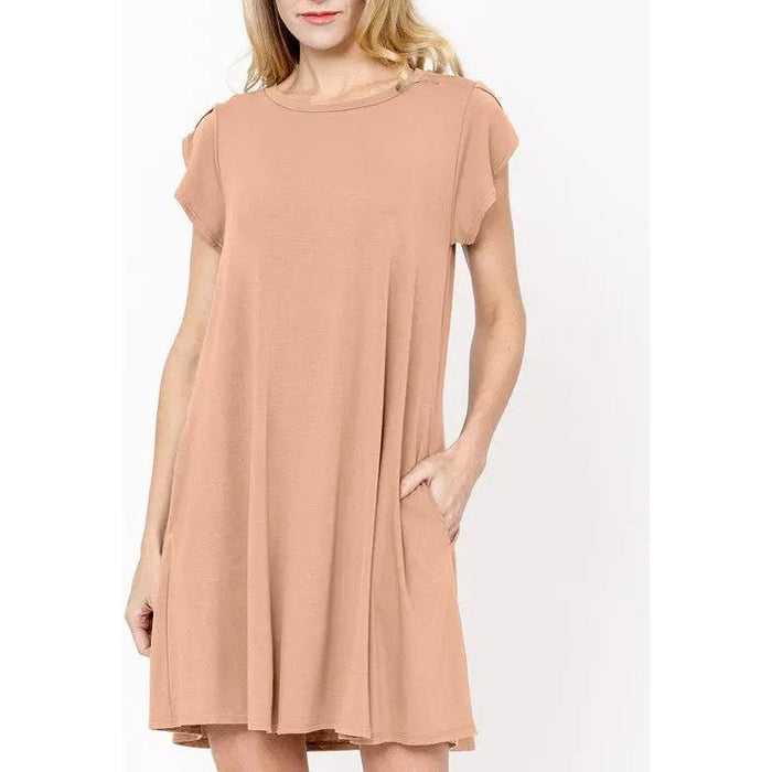 Bamboo Tulip Sleeve Dress