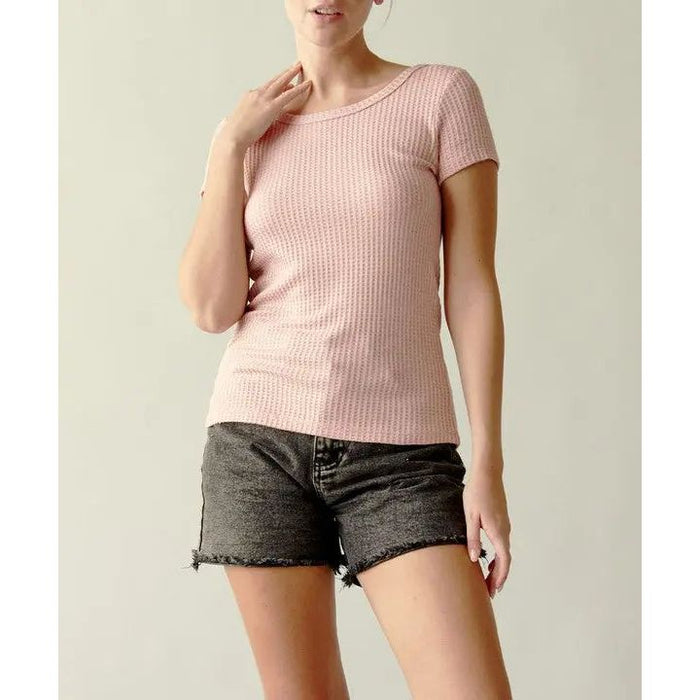 Bamboo Waffle Basic Top