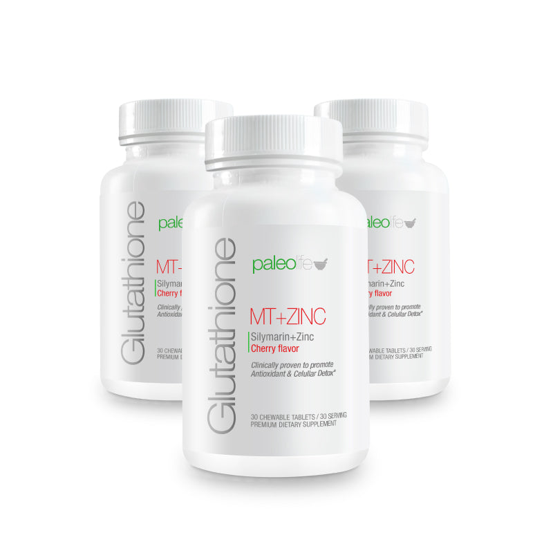Paleolife Glutathione  MT + Zinc LIPOSOMAL GLUTATION White Smoke 3 Pack