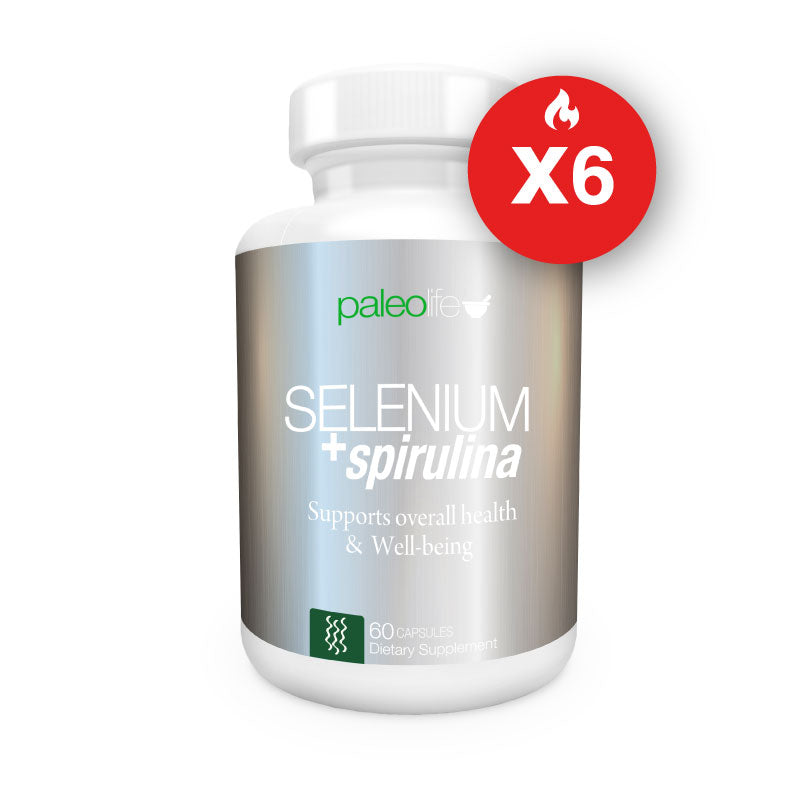 Paleolife Selenium & Spirulina SELENIUM + SPIRULINA White Smoke 6 Pack
