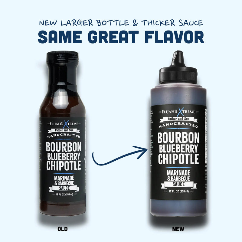 Elijah's Xtreme Bourbon Blueberry Chipotle BBQ Sauce & Marinade