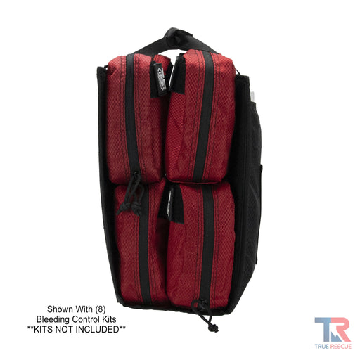 True Rescue 8 Kit Carry Tote Case White Smoke Black,Red