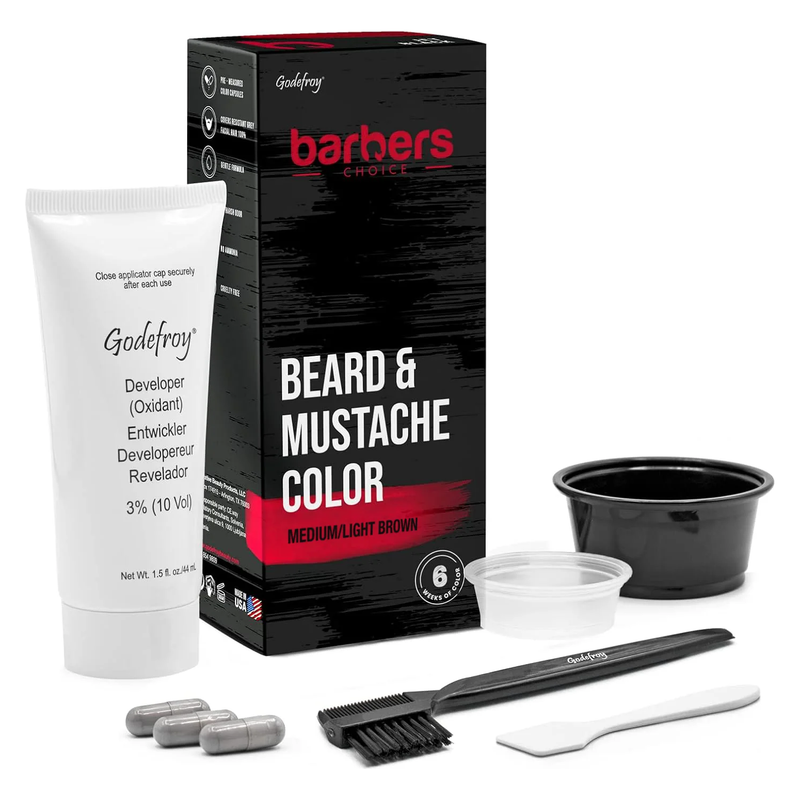 GodefroyBeauty BARBERS CHOICE 3 CAPSULE KIT Beard Tint