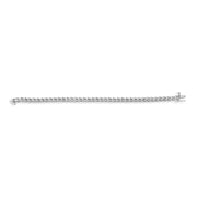 Bids.com .925 Sterling Silver 1/4 Cttw Diamond Station and S Link Bracelet Bracelets