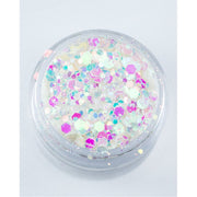 Lunautics BDay Cake - Chunky Iridescent White Glitter Chunky Glitter