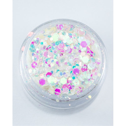 Lunautics BDay Cake - Chunky Iridescent White Glitter Chunky Glitter