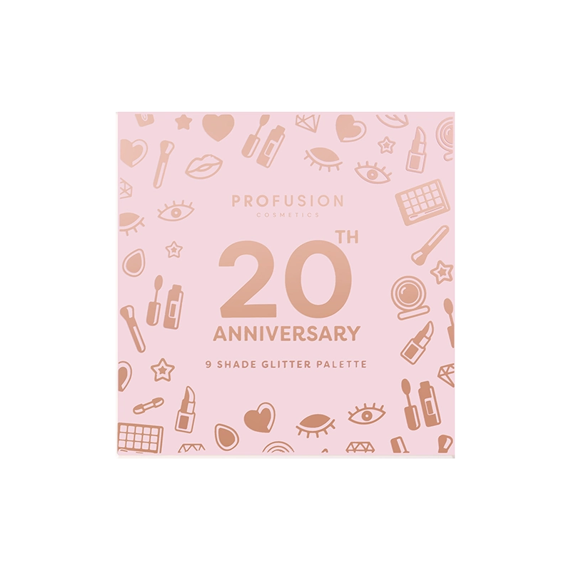 Profusion Cosmetics 20th Anniversary Pressed Glitter Palette Eyes