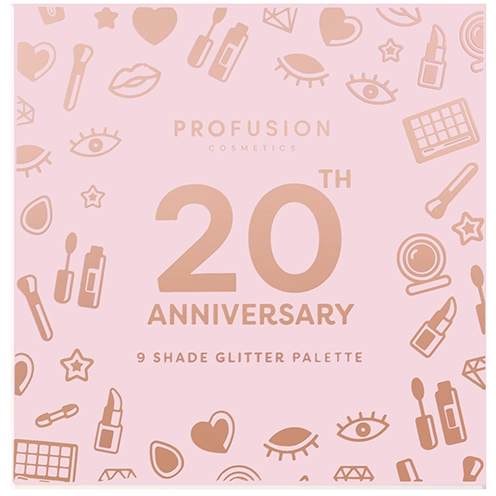 Profusion Cosmetics - 20th Anniversary Pressed Glitter Palette - 1oz