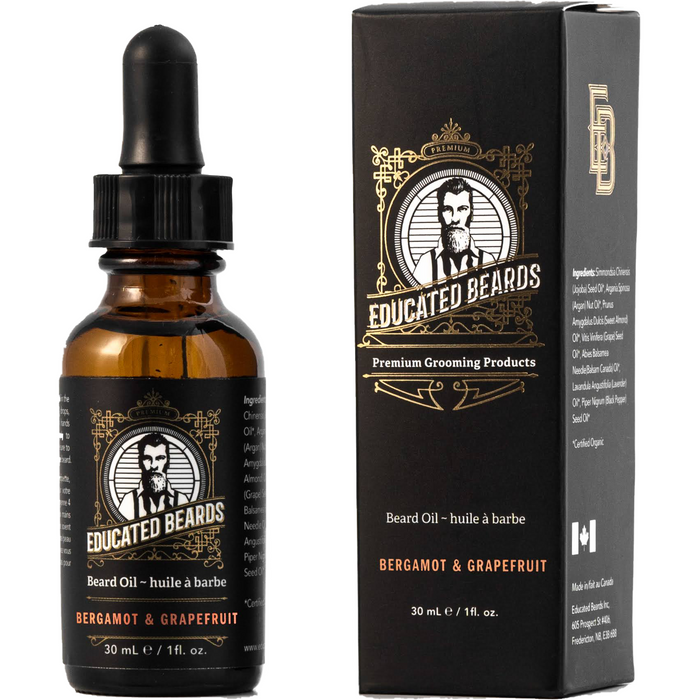 Educated Beards Bergamot & Grapefruit Beard Oil 30ml