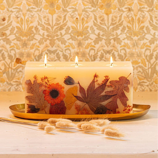 Rosy Rings Brick Oval Gold Candle Plate Candle Plate