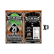 BiteMyWood BiteMyWood Flavored Birchwood Toothpicks in Plastic Reusable Bag 21 qty x 3 Packs Beauty & Personal Care - Nasal & Oral Care - Dental Floss & Picks