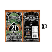 BiteMyWood BiteMyWood Flavored Birchwood Toothpicks in Plastic Reusable Bag 21 qty x 3 Packs Beauty & Personal Care - Nasal & Oral Care - Dental Floss & Picks