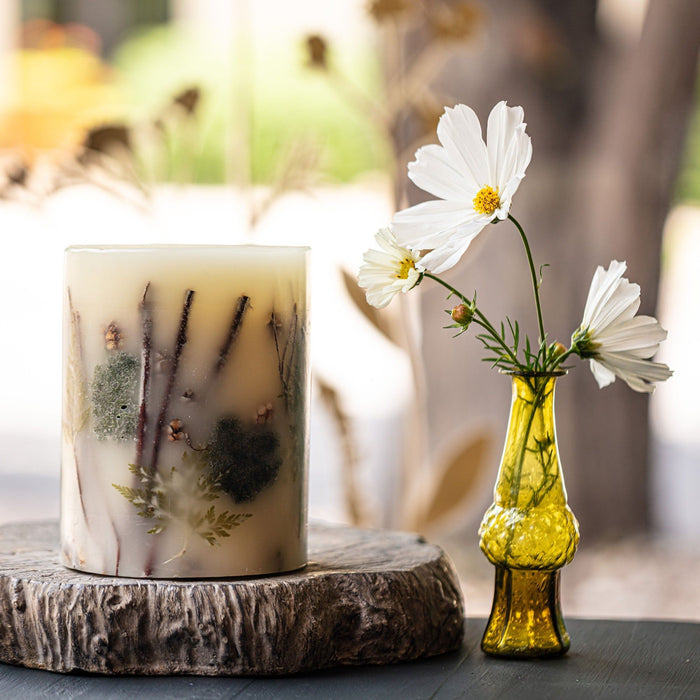 Forest Small Round Botanical Candle