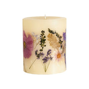 Rosy Rings Roman Lavender Small Round Botanical Candle Small Botanical Candle