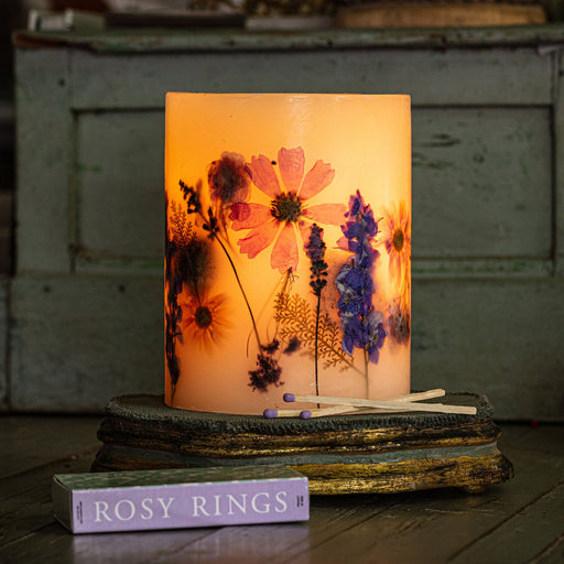 Rosy Rings Accent Botanical Candle - Roman Lavender Small Botanical Candle Dark Slate Gray