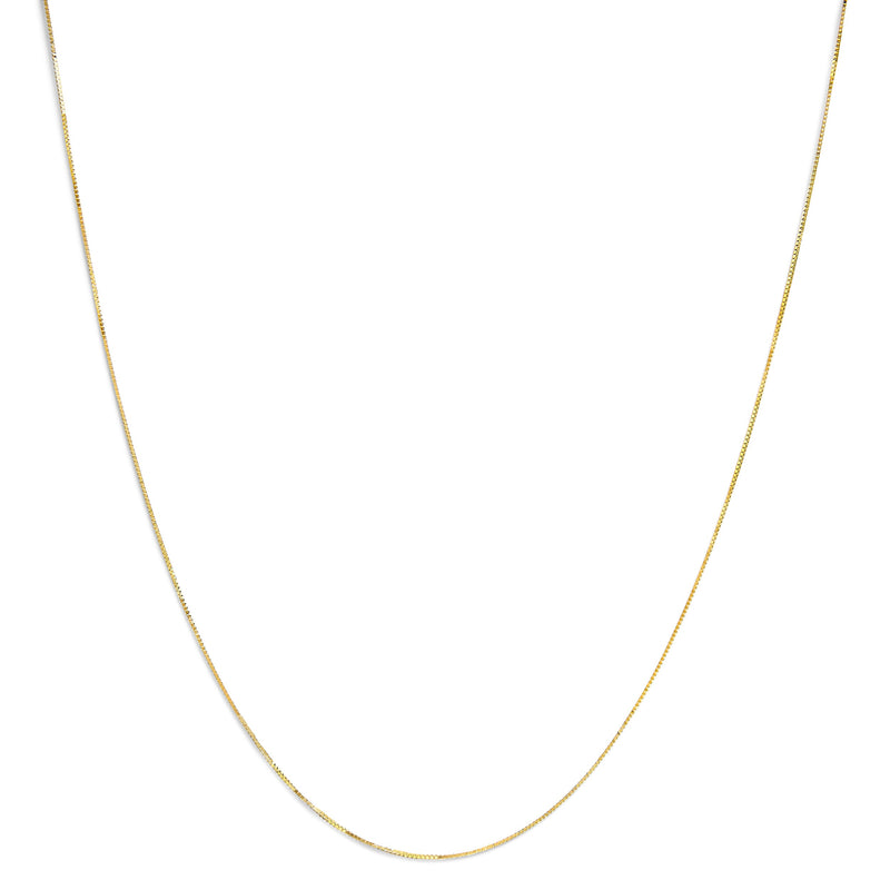Bids.com Solid 14K Yellow Gold 0.75mm Classic Box Chain Necklace. Unisex Chain - Size 16 Inches Necklaces