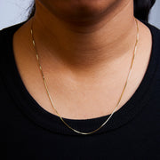 Bids.com Solid 14K Yellow Gold 0.75mm Classic Box Chain Necklace. Unisex Chain - Size 16 Inches Necklaces
