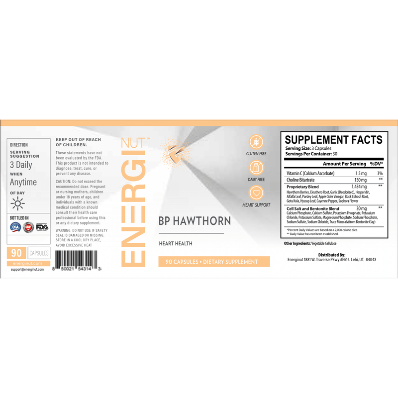 Energi Nutrition BP Hawthorn Supplement