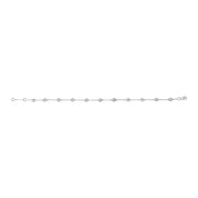 Bids.com 14K White Gold 1/2 Cttw Bezel Set Lab Grown Diamond Station Bracelet Bracelets