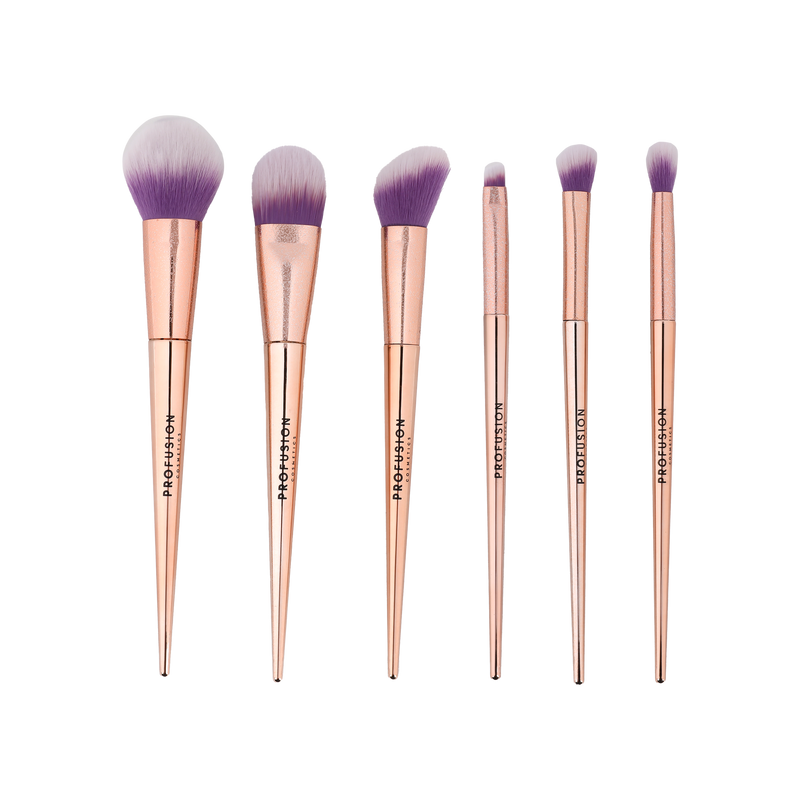 Profusion Cosmetics Brush Crush 8 PC Brush & Sponge Set Makeup Brushes