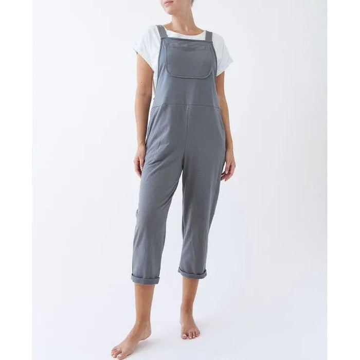 Brushed Organic Hemp Relaxed Fit Overalls