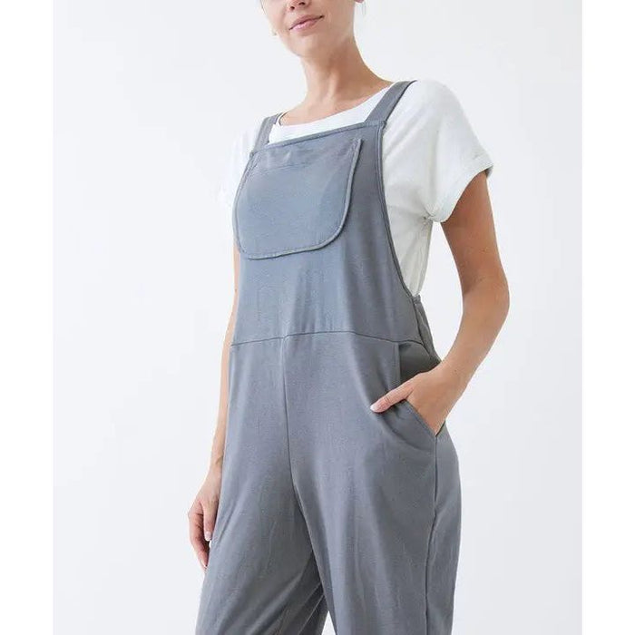 Brushed Organic Hemp Relaxed Fit Overalls