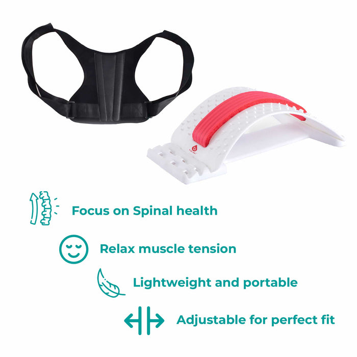 Pursonic Back Health Essentials Kit: Multi-Level Stretch & Posture Perfection.