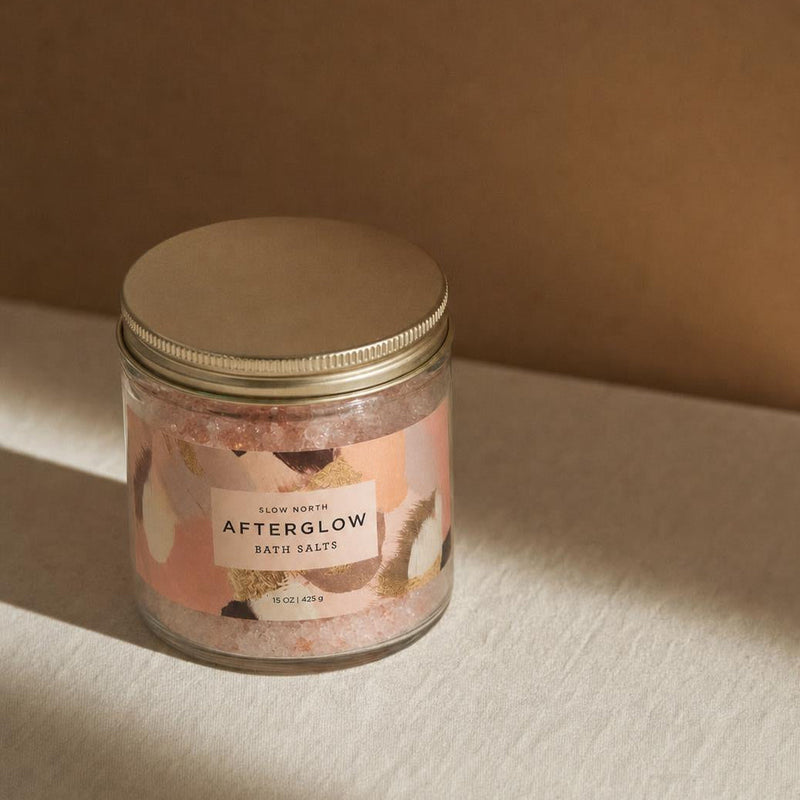 Slow North Afterglow Bath Salts - 15 oz Jar Body Care Dark Olive Green