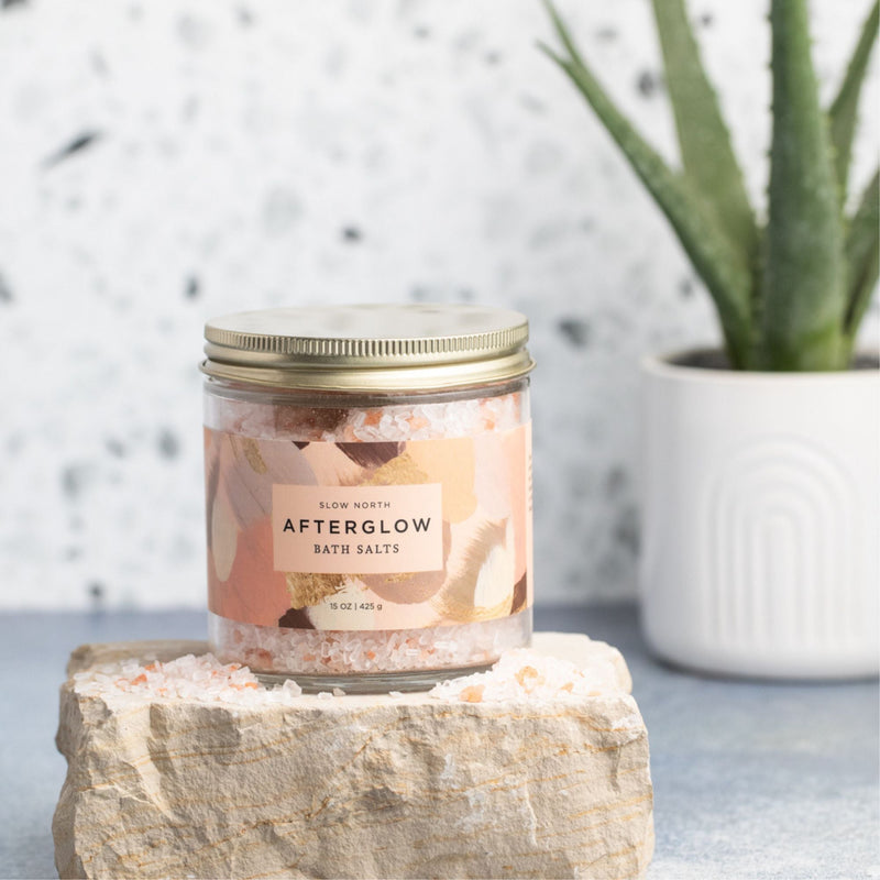 Slow North Afterglow Bath Salts - 15 oz Jar Body Care