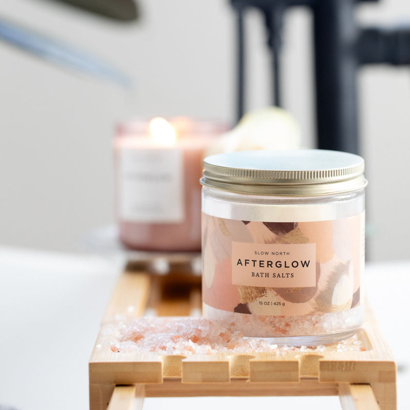 Slow North Afterglow Bath Salts - 15 oz Jar Body Care