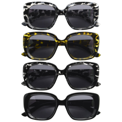 Eyekeeper  - 4 Pack Chic Thicker Frame Bifocal Reading Sunglasses SBR2035
