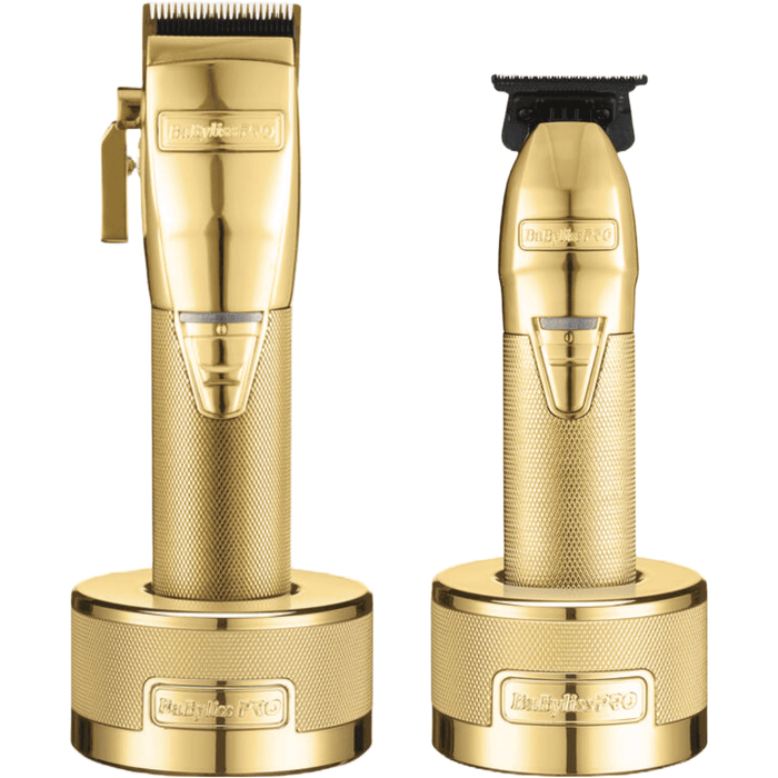 Babylisspro Barberology Goldfx Clipper #Fx870G Or Trimmer #Fx787G + Charging Base Stand #Fx870Base-G Or Combo Set All Together