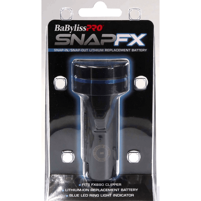 Babylisspro Snapfx Clipper With Snap In/Out Dual Lithium Battery System Model Fx890 & 2 Extra Snapfx Replacement Batteries #Fxbpc