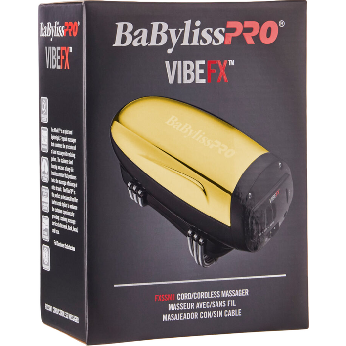 Babylisspro Vibefx Professional Cord/Cordless Massager Fxssmg "Gold" & #Fxssm1 "Silver" Combo Set