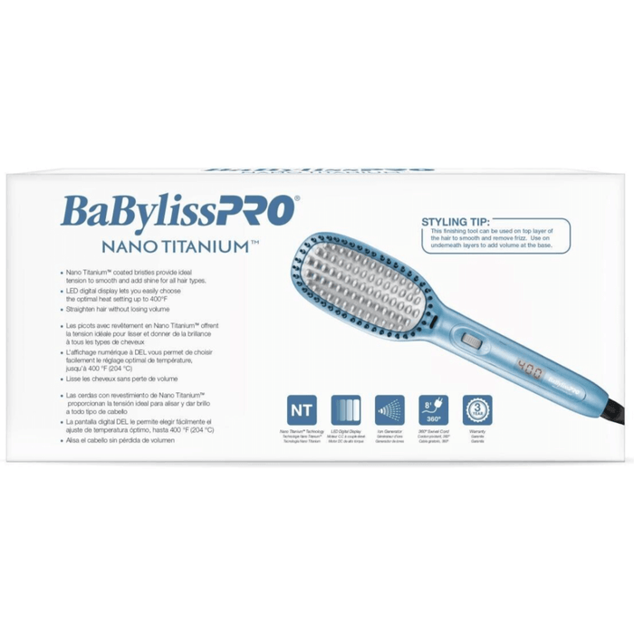 Babylisspro Nano Titanium Ionic Thermal Paddle Brush #Bntpb1Uc